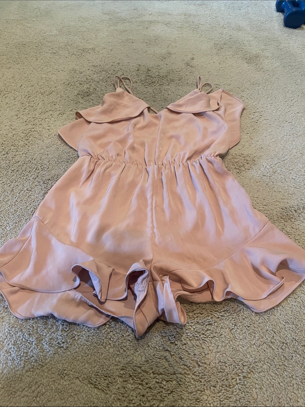 GB girls Blush Pink Ruffle Romper